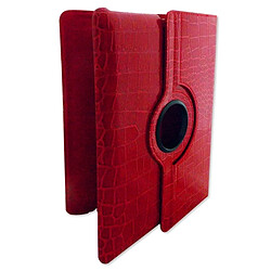 Totalcadeau Etui pour iPad finition croco ou lisse noir lisse