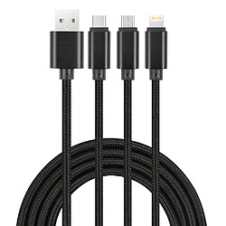 Platyne Cable 3 En 1 (lightenning/micro Usb/ Usb-c)