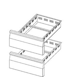 AFI COLLIN LUCY? Kit Tiroir 2 x GN 1/1 pour Soubassement Réfrigéré Série 700 - AFI Collin Lucy