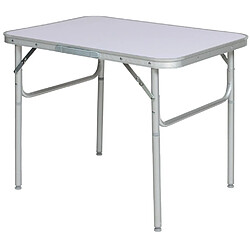 Helloshop26 Table de camping jardin pique-nique aluminium pliante 75x55 cm 2008032