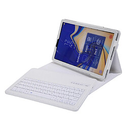 Wewoo SA830 Etui en cuir Bluetooth détachable pour clavier 3.0 Texture Litchi Samsung Galaxy Tab S4 10.5 pouces T830 / T835avec support Blanc 