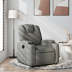 Maison Chic Fauteuil inclinable,Fauteuil luxe de relaxation Gris foncé Tissu -MN89219