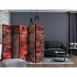 Paris Prix Paravent 5 Volets Red Metal 172x225cm