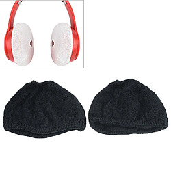 Wewoo Coque Etui de protection anti-poussière pour casque tricoté 2 PCS Beats Studio2 noir