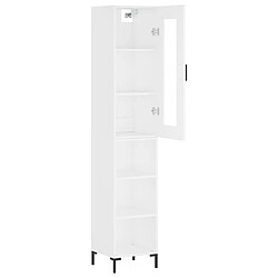 Acheter Maison Chic Buffet,Meuble de Rangement,commode pour salon,Cuisine Blanc 34,5x34x180 cm Bois d'ingénierie -MN30666