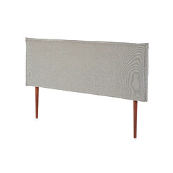 Vs Venta-Stock Tête de lit 140x100 cm, tissu gris, épaisseur totale de 8 cm