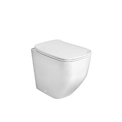 Kiamami Valentina TOILETTES À FLEUR DE MUR SANS REBORD BLANC MAT | MOZART