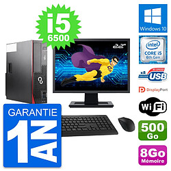 PC Fujitsu D556 DT Ecran 22" Intel i5-6500 RAM 8Go Disque 500Go Windows 10 Wifi · Occasion 