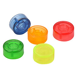 5 pièces pied clou bouchon de protection pour pédale effet bleu rouge orange vert