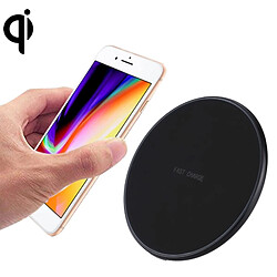 Wewoo Chargeur sans fil pour iPhone X & 8 & 8 Plus, Galaxy, Huawei, Xiaomi, LG, Nokia, Google et autres Smartphones Standard QI DC9V 1.67A / 5V 1A Universel Forme Ronde Rapide Sans avec Indicateur Lumière,