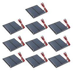 10x Panneau Silicium Polycristallin Bricolage Chargeur De Batterie G 5.5V 60x60mm Sun Energy Panel