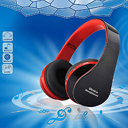 Universal NX-8252 casque Bluetooth sans fil pliable professionnel pour DVD MP3 