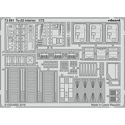 Tu-22 interior for Trumpeter - 1:72e - Eduard Accessories 