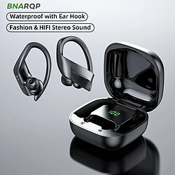 Universal Écouteurs Bluetooth sans fil Écran LED Sport Bouchons d'oreille imperméables TWS Annuler le bruit Écouteurs Bouchons d'oreille Stéréo sans fil Chaise/écouteur