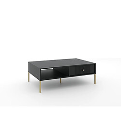 Vivaldi Table Basse ISEO 2S Noir/Dore