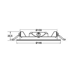 Acheter BRAYTRON Dalle LED ronde extra plate 9W 6500K Ø146mm IP40