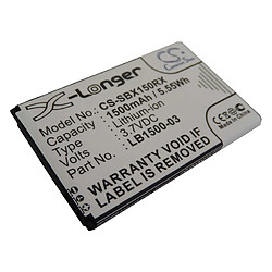 vhbw Li-Ion batterie 1500mAh (3.7V) pour mobile modem Huawei E5-0315, E50318, E5-0318, E5830, E5832, MiFi E6939, Pocket WiFi C01HW comme LB1500-03. 