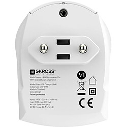 Acheter Chargeur secteur skross europe vers x4 sortie usb blanc