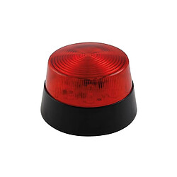 Perel Flash stroboscopique à led - rouge - 12 vcc - ø 77 mm