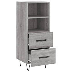 Acheter vidaXL Buffet Sonoma gris 34,5x34x90 cm Bois d'ingénierie