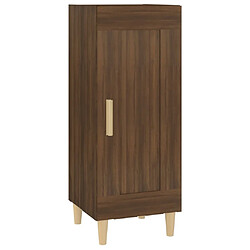 Maison Chic Buffet,Meuble de Rangement,commode pour salon,Cuisine Chêne marron 34,5x34x90 cm Bois d'ingénierie -MN92970