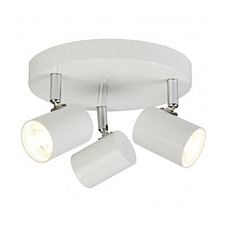 Searchlight Plafonnier Rollo, blanc, 3 ampoules