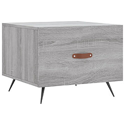 vidaXL Table basse Sonoma gris 50x50x40 cm Bois d'ingénierie