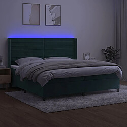 Avis Sommier à lattes,Cadre à lattes de lit pour Adulte matelas et LED Vert foncé 200x200 cm -MN58563