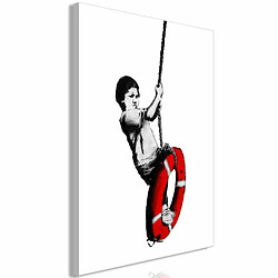 Paris Prix Tableau Imprimé Banksy - Boy on Rope 40 x 60 cm