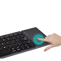 Clavier pliable, clavier ergonomique, clavier avec pavé tactile, clavier portable sans fil pour ordinateurs portables, tablettes et téléphones