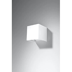 Luminaire Center Applique murale LUCA aluminum blanc ampoules