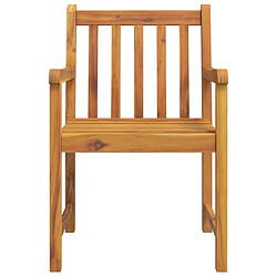 Acheter Maison Chic Lot de 4 Chaises de jardin,Fauteuil d'extérieur 56x55,5x90 bois massif d'acacia -MN54991