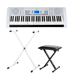 FunKey 61 Edition Pro blanc SET y compris pupitre + banquette 