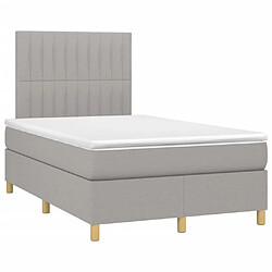 Avis Sommier à lattes et matelas LED,Cadre à lattes de lit pour Adulte Gris clair 120x200 cm Tissu -MN73047