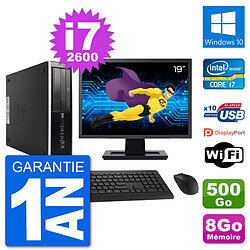 PC HP Compaq 6200 Pro SFF Ecran 19" i7-2600 RAM 8Go Disque 500Go Windows 10 Wifi · Occasion 