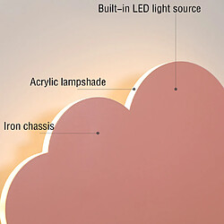 Avis Universal Lampe murale de chambre d'enfant de 12 W Lampe à nuage Lampe murale à LED Lampe de chevet de chambre de salon (lampe tricolore)