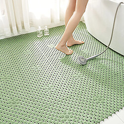 LUUCOZK Tapis de bain antidérapants absorbants à séchage rapide - Tapis de décoration de salle de bain - B-Morima Vert-30x30cm-12pcs Set