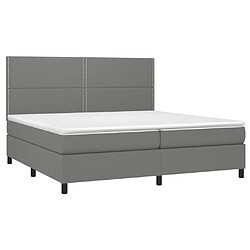 Avis Sommier à lattes,Cadre à lattes de lit et matelas et LED pour Adulte Gris foncé 200x200 cm -MN99429