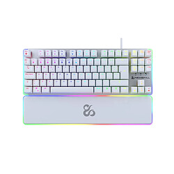 Clavier pour jeu Newskill Gungnyr TKL Pro Ivory Espagnol Qwerty LED RGB 