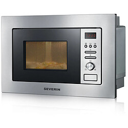 severin - micro-ondes + gril encastrable 20l 800w inox - mw7880