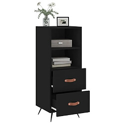 Avis vidaXL Buffet Noir 34,5x34x90 cm Bois d'ingénierie