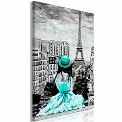 Paris Prix Tableau Imprimé Paris Colour Green 40 x 60 cm 