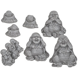 Lot de 3 statuettes BOUDDHA Chinois MAGNETICLAND 