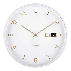 Avis Karlsson Horloge murale en aluminium Flip blanc.