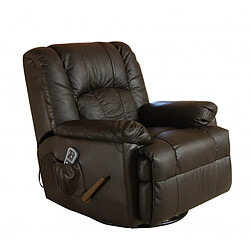 Eco-De 8615M Fauteuil de Massage en Cuir Marron Chocolat 