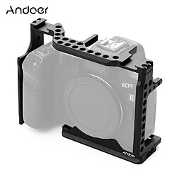 Andoer Professional Photography Camera Cage Kit Support de boîtier en alliage d'aluminium avec trous de filetage d'extension 1/4 &