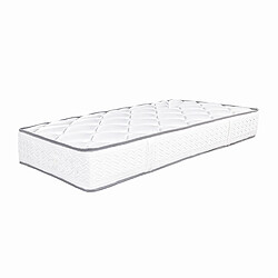 Visiodirect Matelas réversible ROMA, 90x190 cm, en mousse Memosoft100 à mémoire de forme et indépendance du couchage, épaisseur 20cm