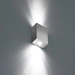 Stoex Applique Murale Led Moderne 2W Applique Murale Intérieure Lampe Murale Cube en Aluminium Pour Chambre Salon Couloir Blanc Froid