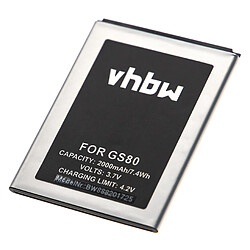 vhbw Batterie remplacement pour Gigaset V30145-K1310-X469 pour smartphone (2000mAh, 3,7V, Li-ion) 