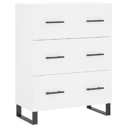 Maison Chic Buffet,Meuble de Rangement,commode pour salon,Cuisine blanc 69,5x34x90 cm bois d'ingénierie -MN61252